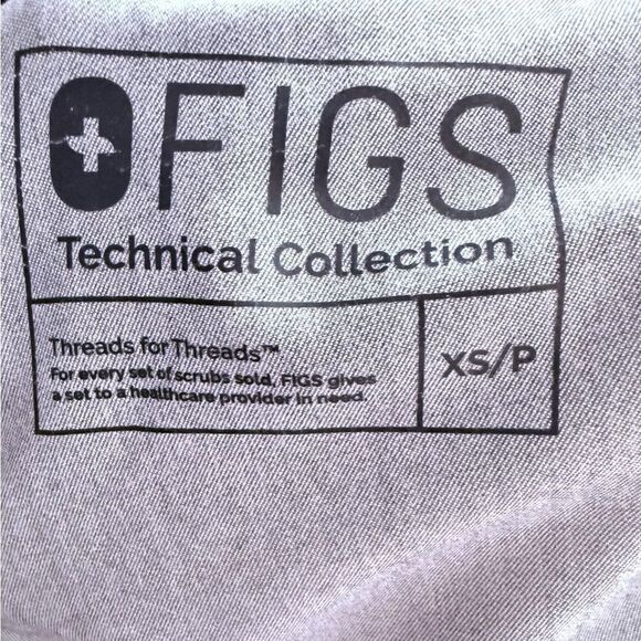 FIGS Livingston Basic Scrub Pant Graphite Size XS - Picture 9 of 9
